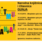 Program Mjeseca hrvatske knjige 2019. u Narodnoj knjižnici i čitaonici Gunja