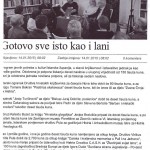 Gotovo sve isto kao i lani