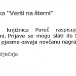 XV. Susreti čakavskih pjesnika “Verši na šterni”