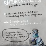 Pričaonica i radionica za djecu – Noć knjige 2026.