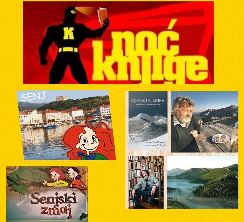 PROGRAMI GRADSKE KNJIŽNICE SENJ U POVODU DANA GRADA SENJA i NOĆI KNJIGE 2019.g: