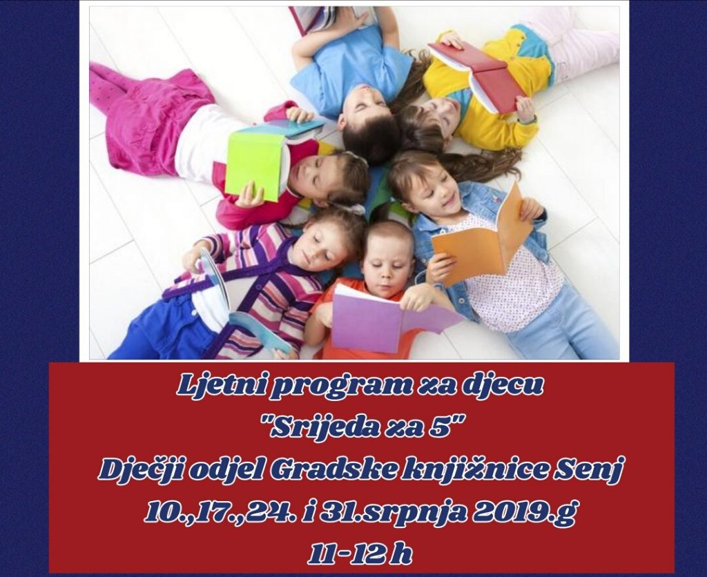 LJETNI PROGRAM ZA DJECU-“SRIJEDA ZA 5”