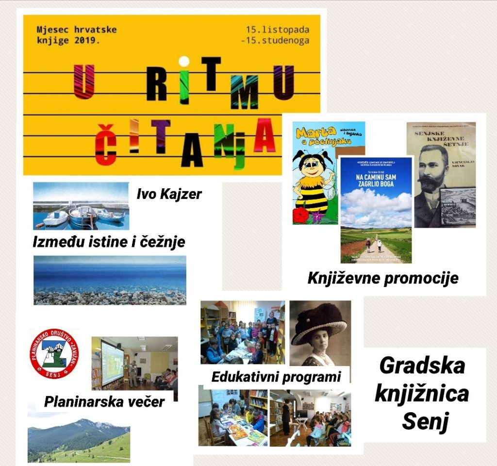 MJESEC HRVATSKE KNJIGE 2019.-GRADSKA KNJIŽNICA SENJ