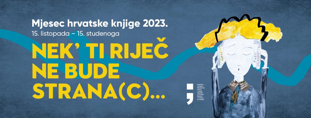MJESEC HRVATSKE KNJIGE 2023.g GRADSKA KNJIŽNICA SENJ-najava
