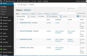 Indeksiranje objava