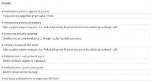 Kontaktni obrazac 7 - poruke