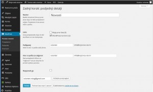 MailPoet  uređivanje detalja (zadnji korak)