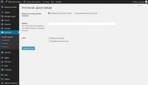 MailPoet uređivanje glavnih detalja (1. korak)