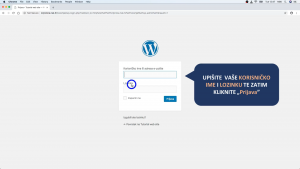 1.1. Prijava u administratorsko sučelje (login)